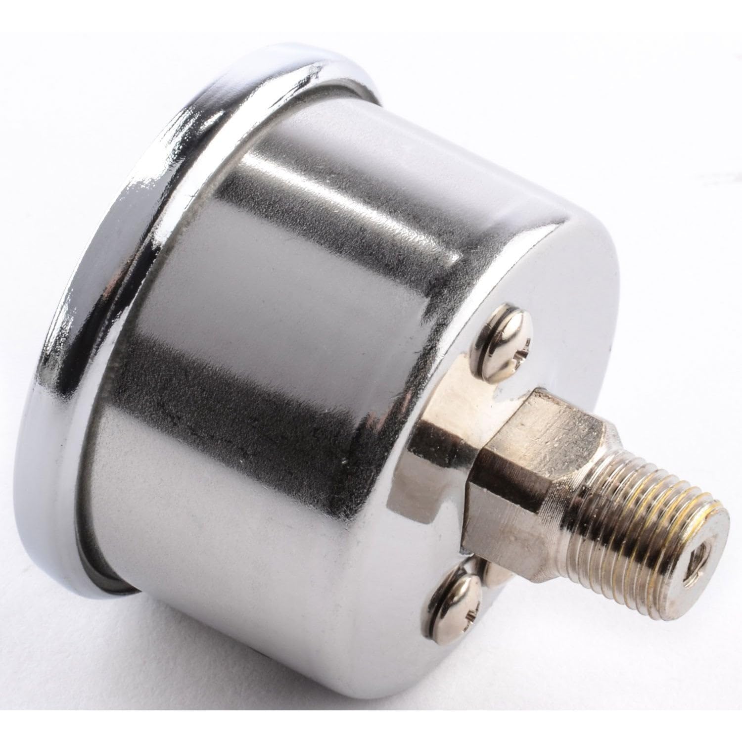 JEGS Fuel Pressure Gauge | 1.5� Diameter | Liquid Filled | 0-100 PSI | Carbon Fiber-Look Dial | 1/8 � NPT Male Fitting | Stainless Steel Case & Bezel