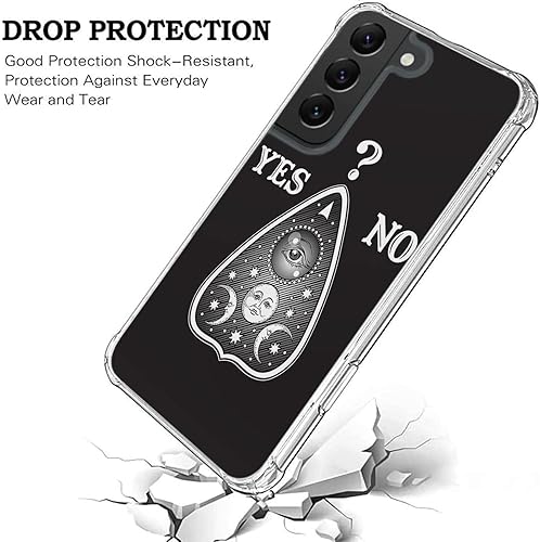 Miniatura 3 de CasesOnDeck Clear Case Compatible with Samsung Galaxy S23+  S23 Plus Case Cool Clear Transparent Bumper Case - Ouija Yes No