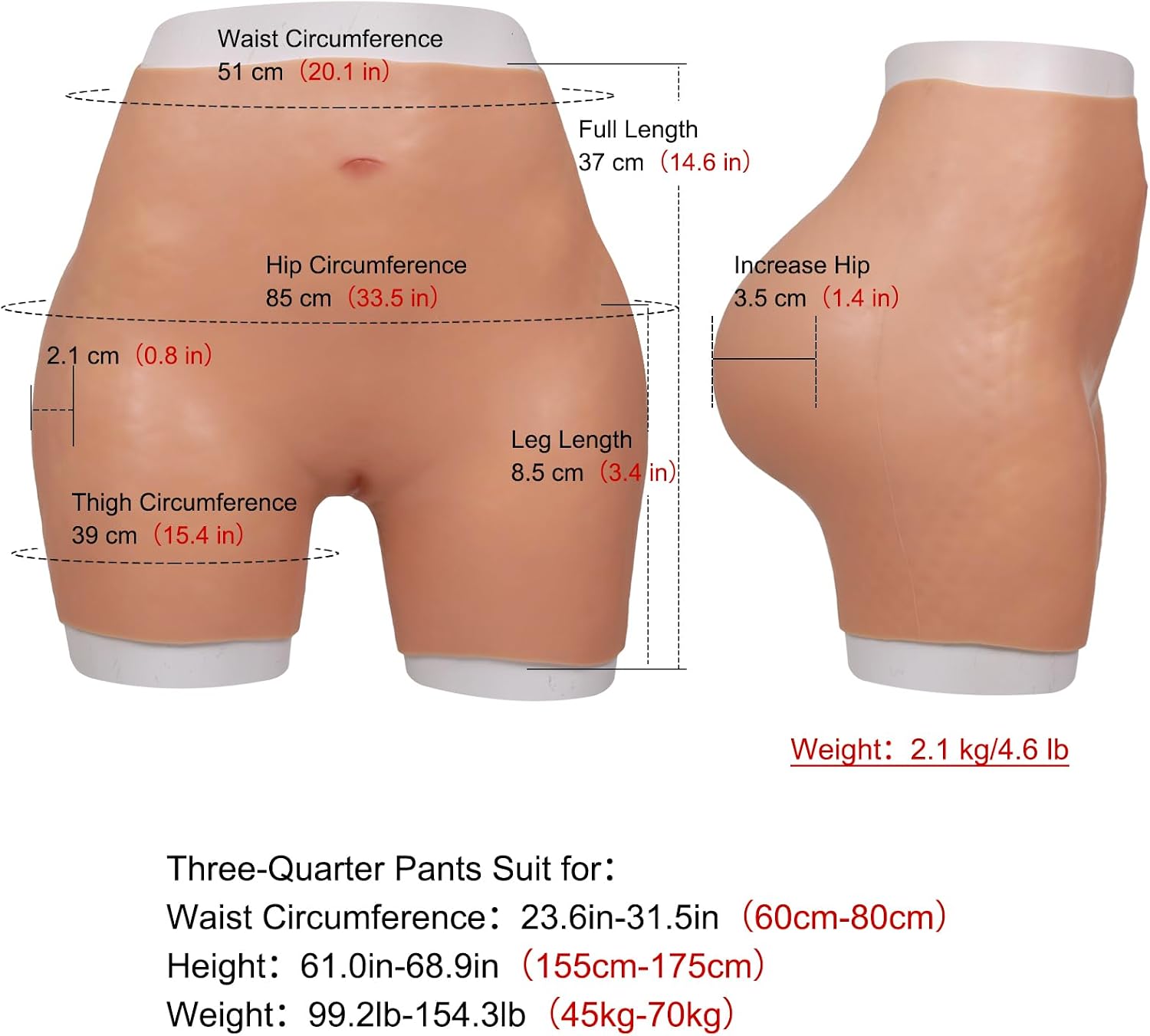 Silicone Buttock Enhancement Pants Enhance Lift Butt Shaper Control Shorts Realistic Push Up Hip Enhance Underwear