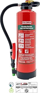 Gloria - SKE 6 PRO – Schaum Feuerlöscher - fluorfrei - 6 Liter – Für die Brandklassen A, B – inkl. Wandhalterung – inkl. Prüfplakette