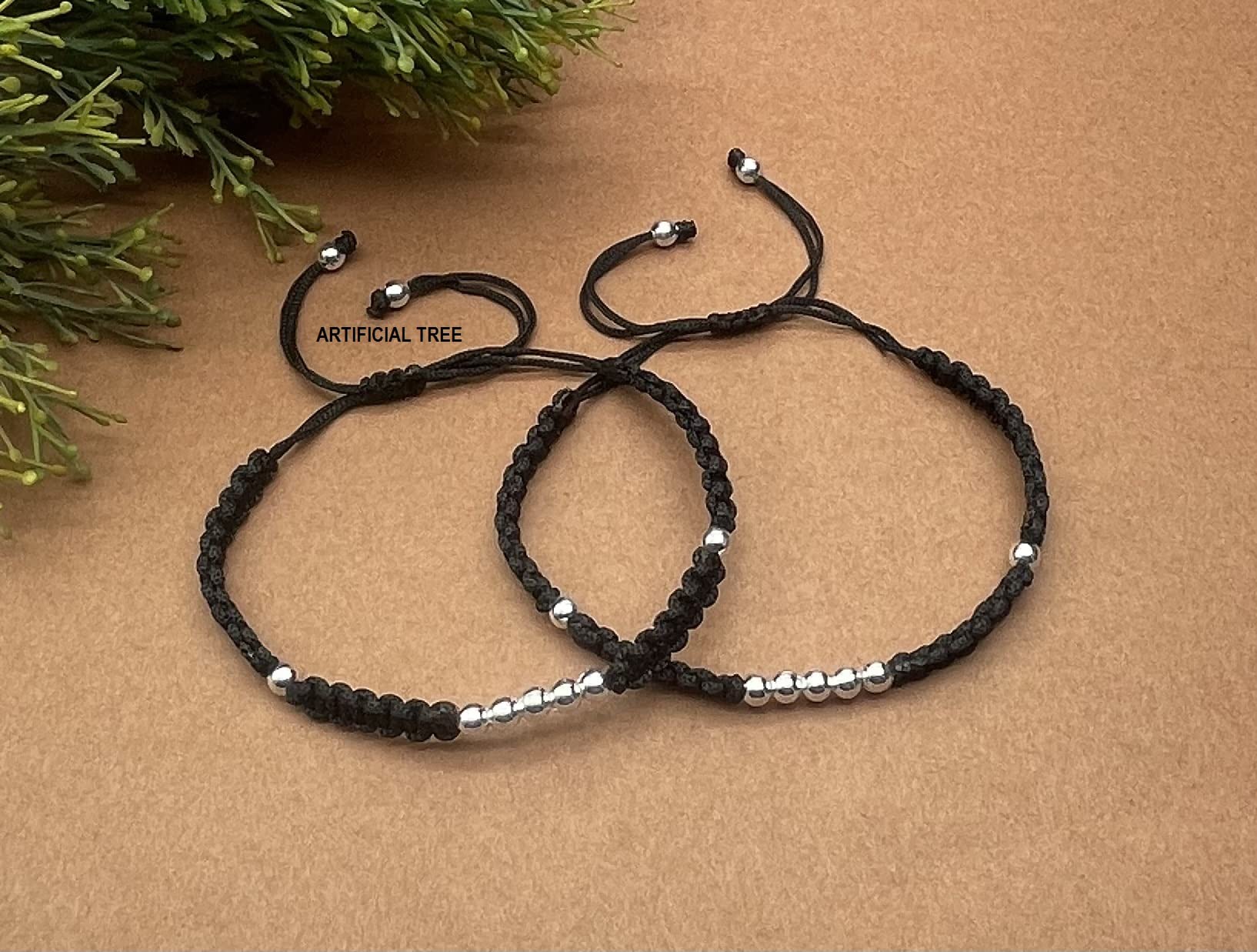 German Silver 9 Ball Charms Adjustable Payal