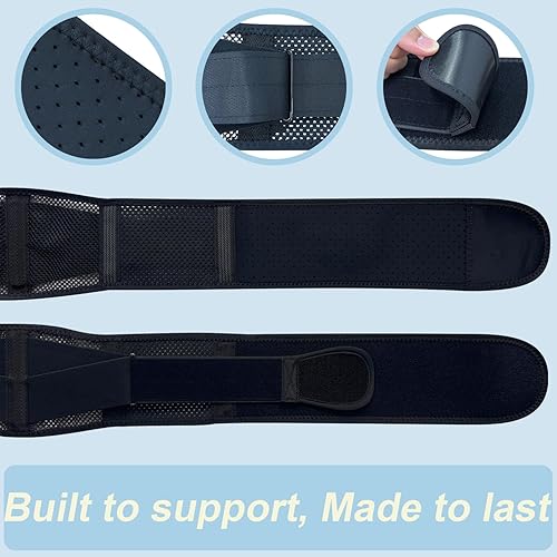 Miniatura 2 de Soporte de espalda delgado y ligero para aliviar el dolor de espalda baja - Soporte de espalda delgado y transpirable para ciática, hernia de disco