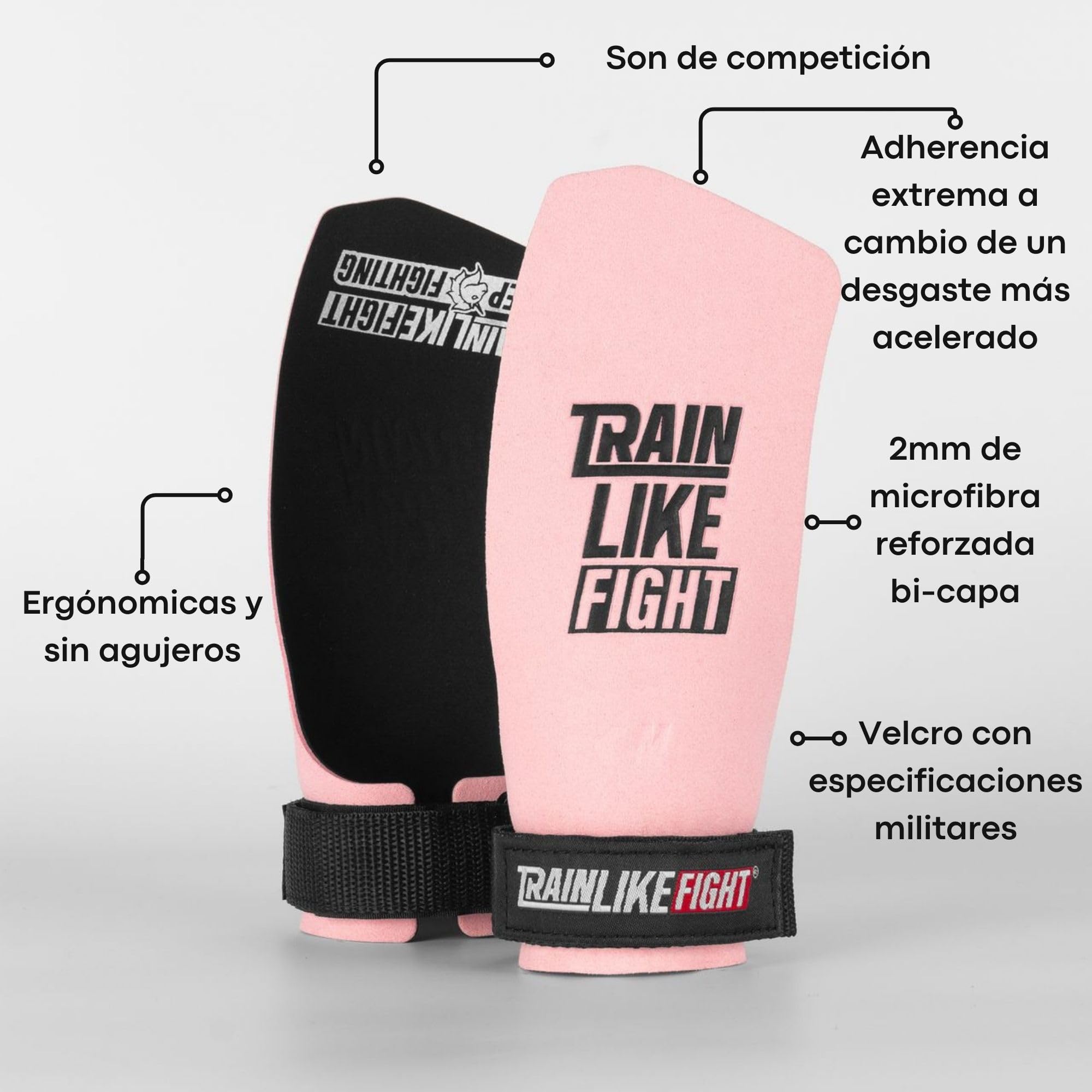 TRAINLIKEFIGHT Icon Reverse 0H - Manoplas para Cross-Training/Callistenia/Ejercicios de Gimnasia - Protección para Manos