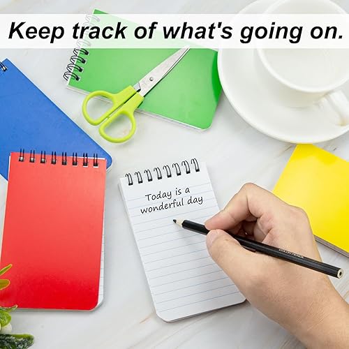 Miniatura 5 de Fantasyon Top Bound - Cuaderno de notas en espiral de 3 x 5 pulgadas para el hogar, oficina, universidad, escuela, papel rayado con rayas