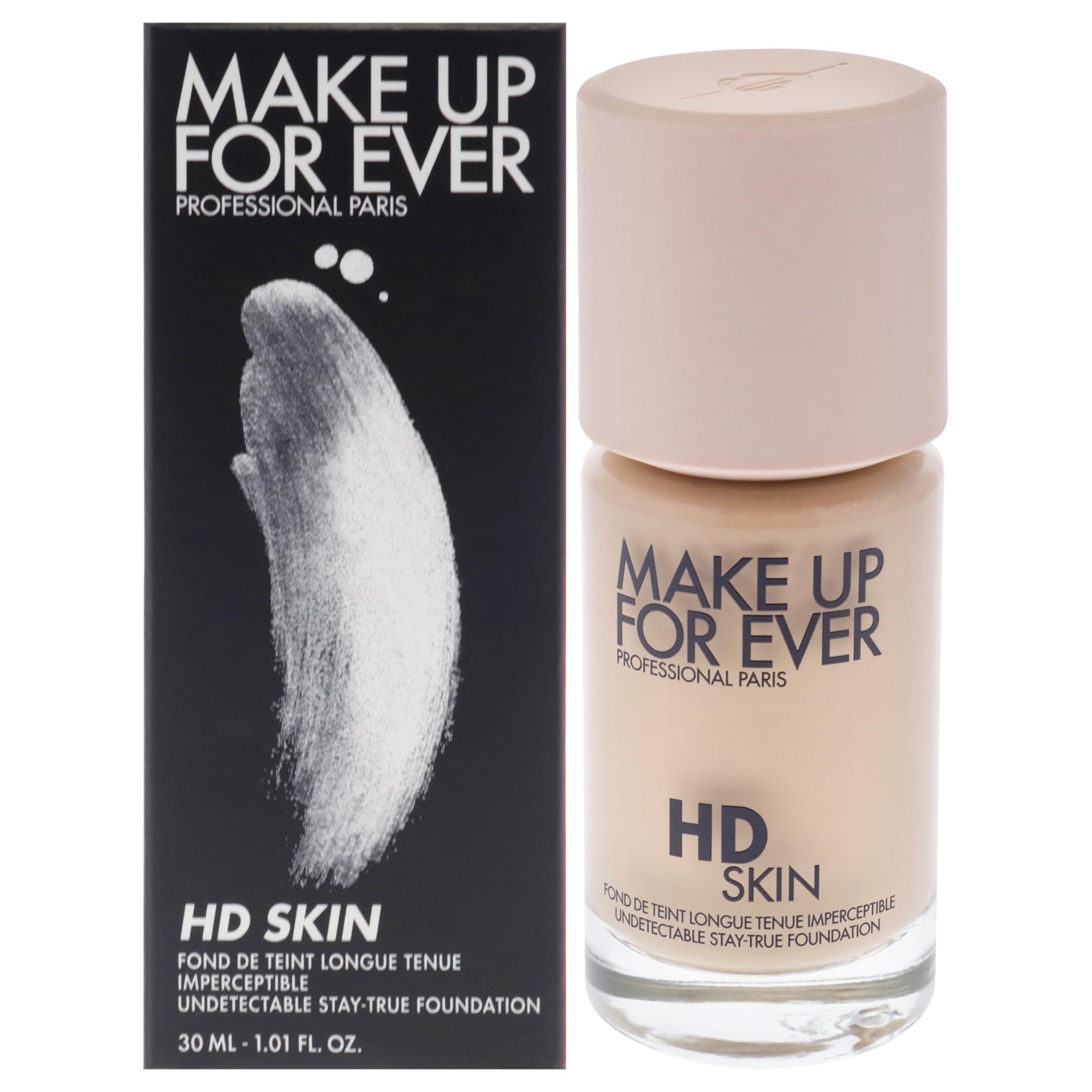 hd skin undetectable stay-true foundation - 1n14 beige by make up for ever for women - 1.01 oz foundation