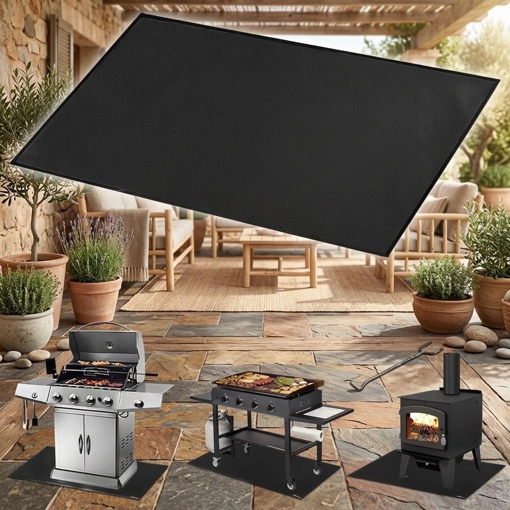 Tappetino BBQ Antifuoco in Silicone Impermeabile(48 * 60IN)