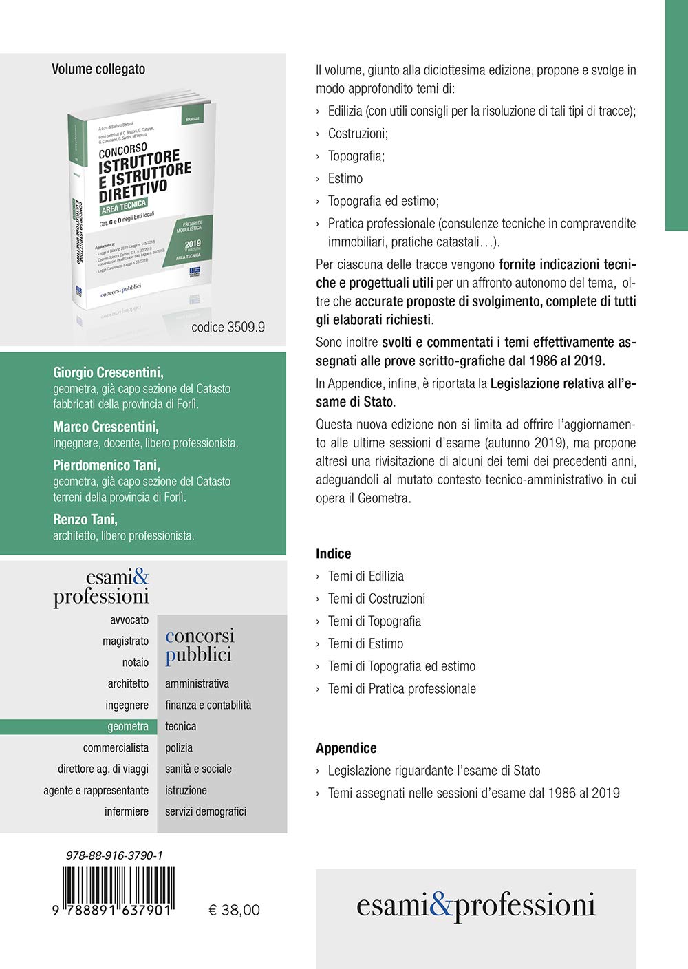 Temi svolti per geometri. Per l'esame d'abilitazione alla libera professione e i concorsi pubblici in area tecnica