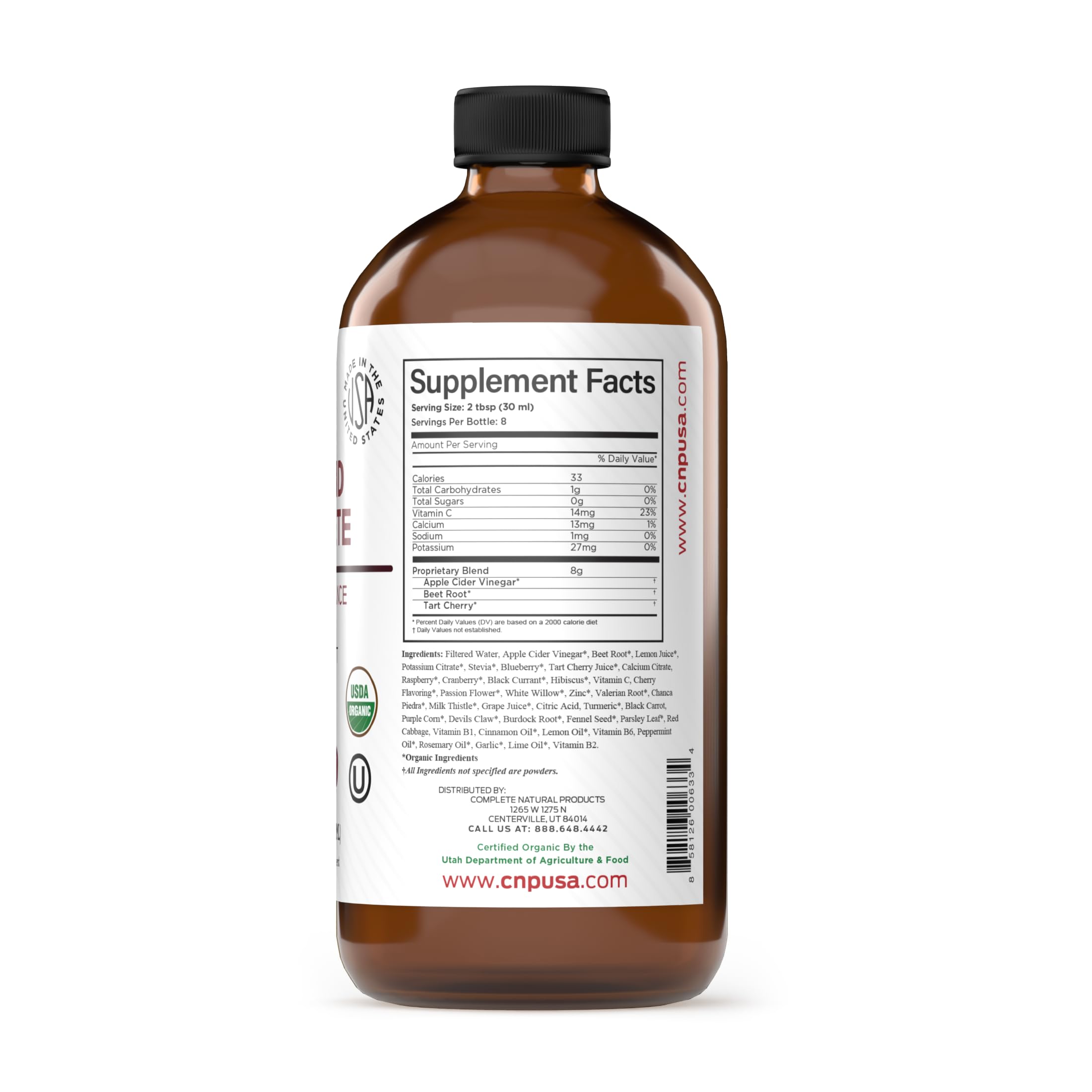 CNP | Uric Acid Complete Liquid 8oz - Tart Cherry, Kidney Circulation Aid — Amazon image 2