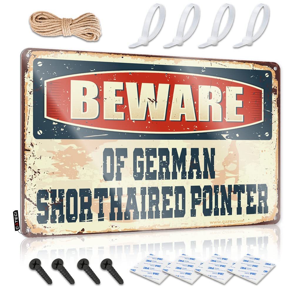 Signs For Room Beware Of German Shorthaired Pointer Sign Bar Sign For Home Decor Funny Home Bar Signs(30X40CM)