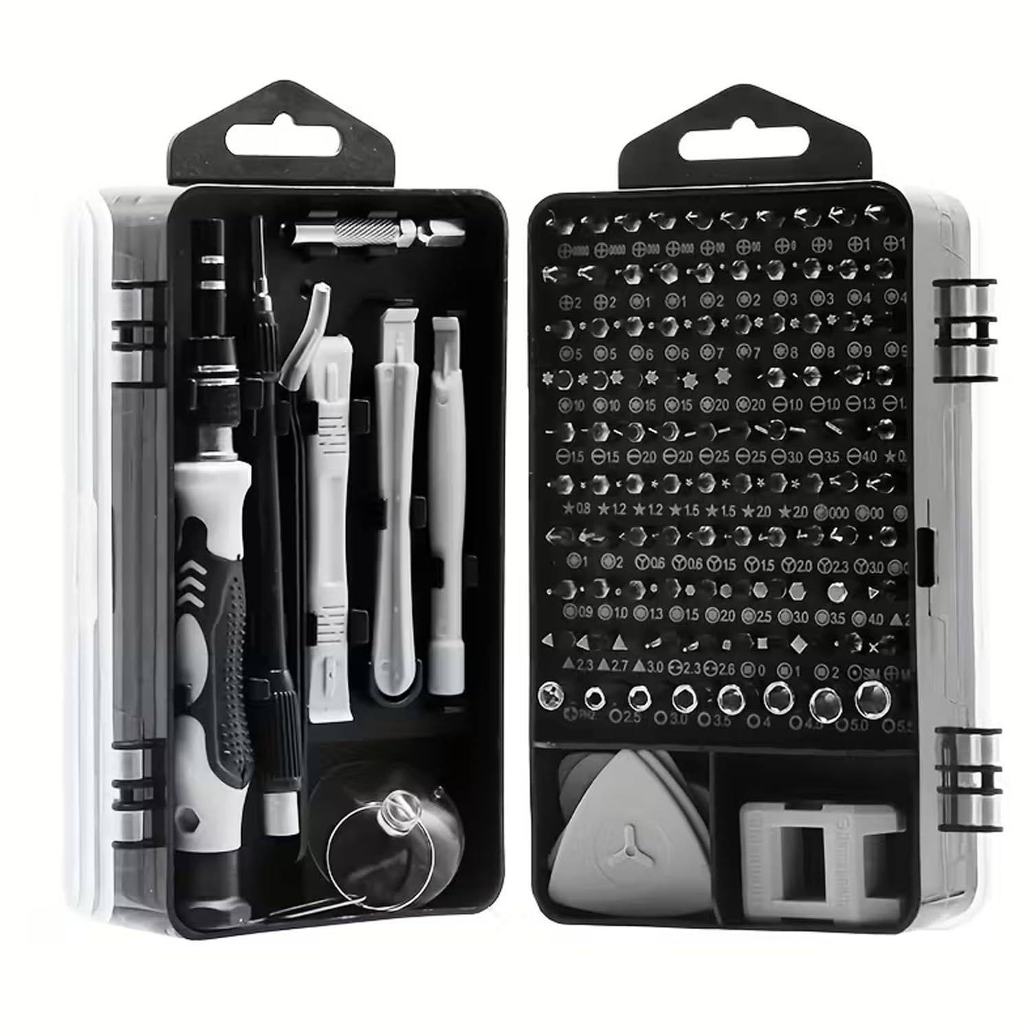 Khfgdhg 115Pcs Black 115 In 1 Precision Screwdriver Set Electronics Repair Tool Kit Hand Tool Sets(115Pcs Black)