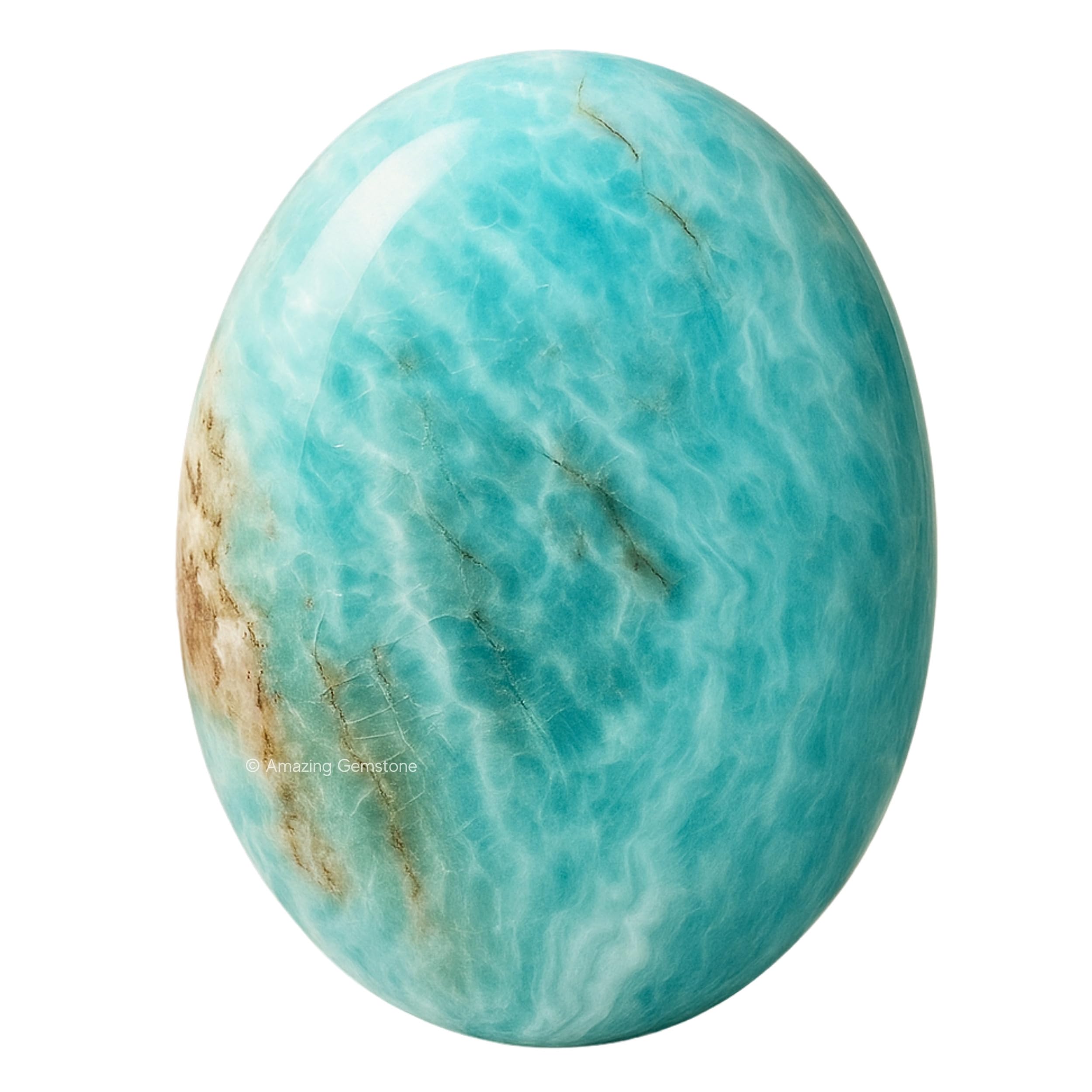 Caribbean Calcite Crystal Palm Stone, 45-50mm Large Healing Crystal