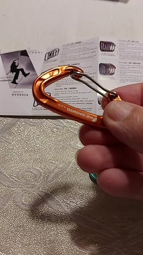 Moschettoni Ultra-Leggeri FresKaro - 5 Pezzi, Alluminio 7075, Portata 8kN, Ideali Per Trekking E Outdoor