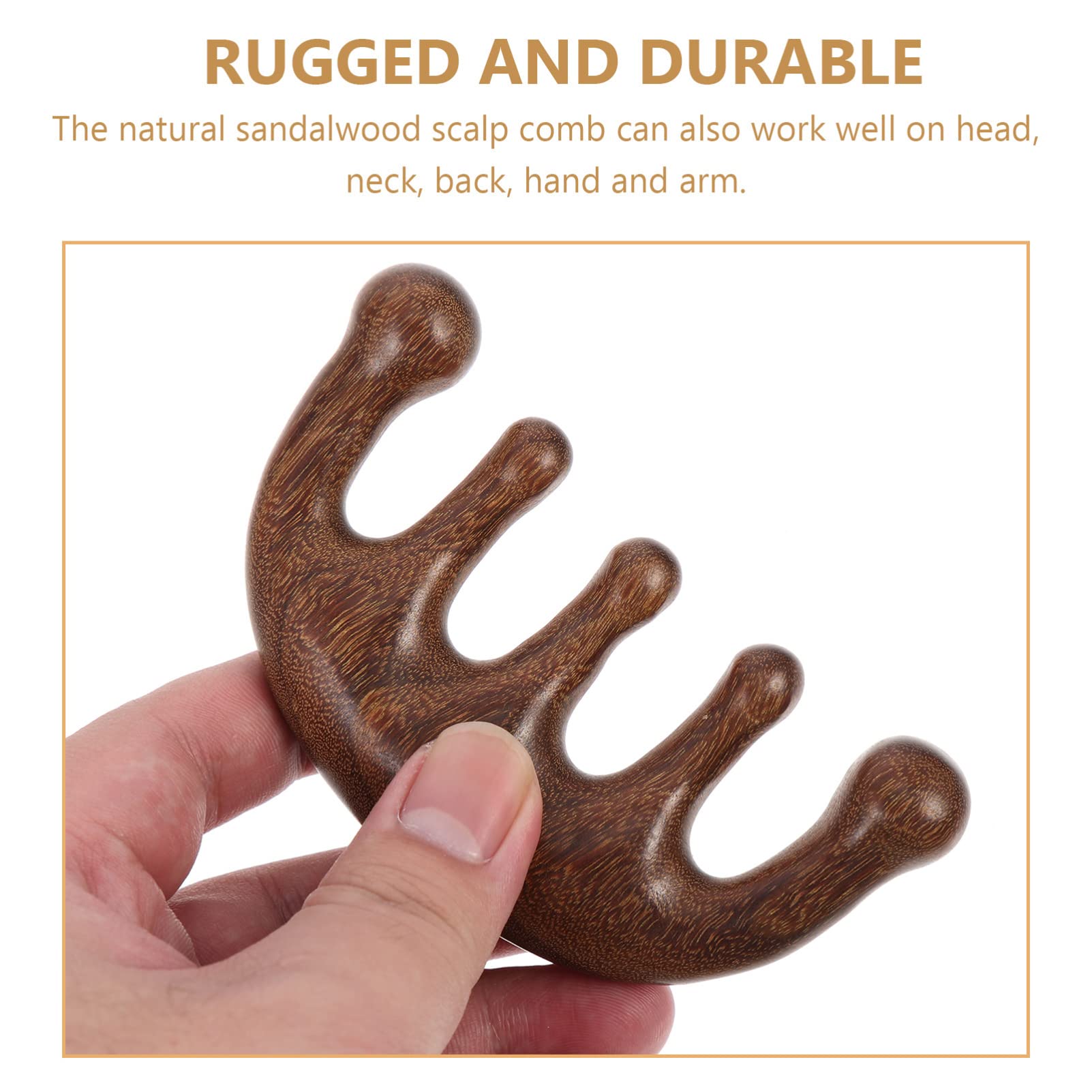 FOMIYES Wooden Massage Comb Portable Scalp Tool for Improved Skin Friendly Natural Design Hard Teeth for Relaxation for and Neck Use