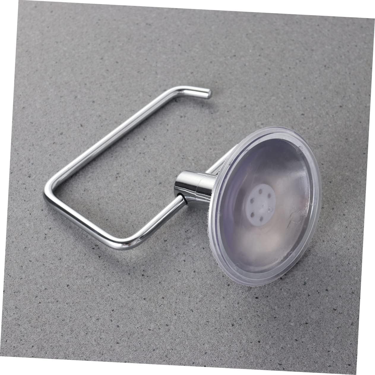 Chrome Plated Suction Cup Toilet Paper Holder, Wall - Mount Bathroom Tissue Rack for RV, Camper & Home