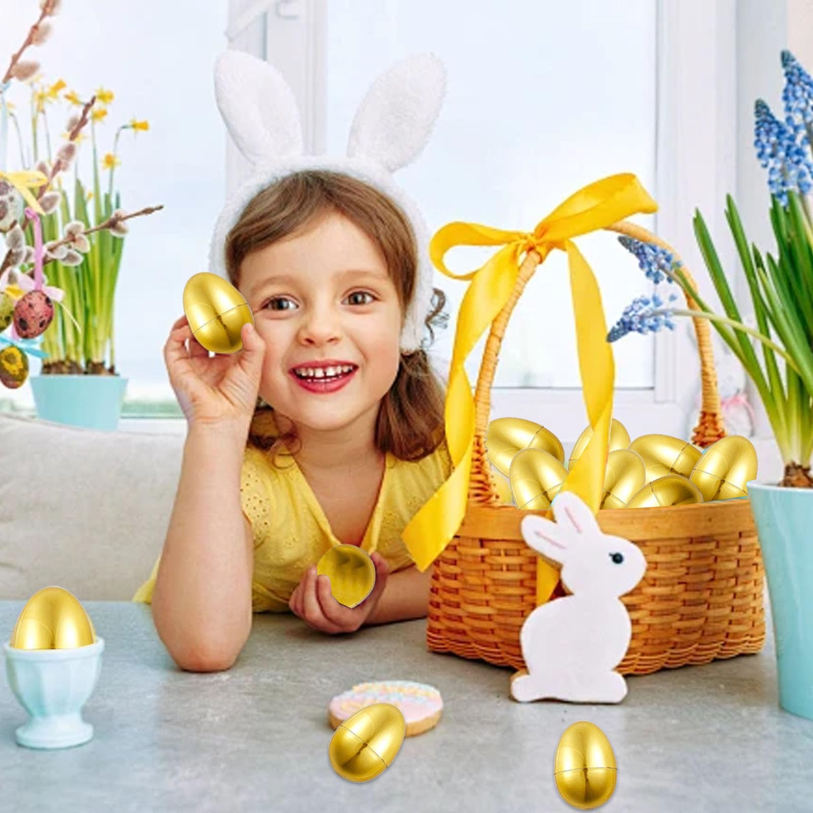 12 Huevos de Pascua para Rellenar, Decoración de Pascua para Búsqueda