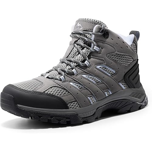 NORTIV 8 Women's Waterproof Hiking Boots Outdoor Trekking Mid Backpacking Mountaineering Lightweight Boots