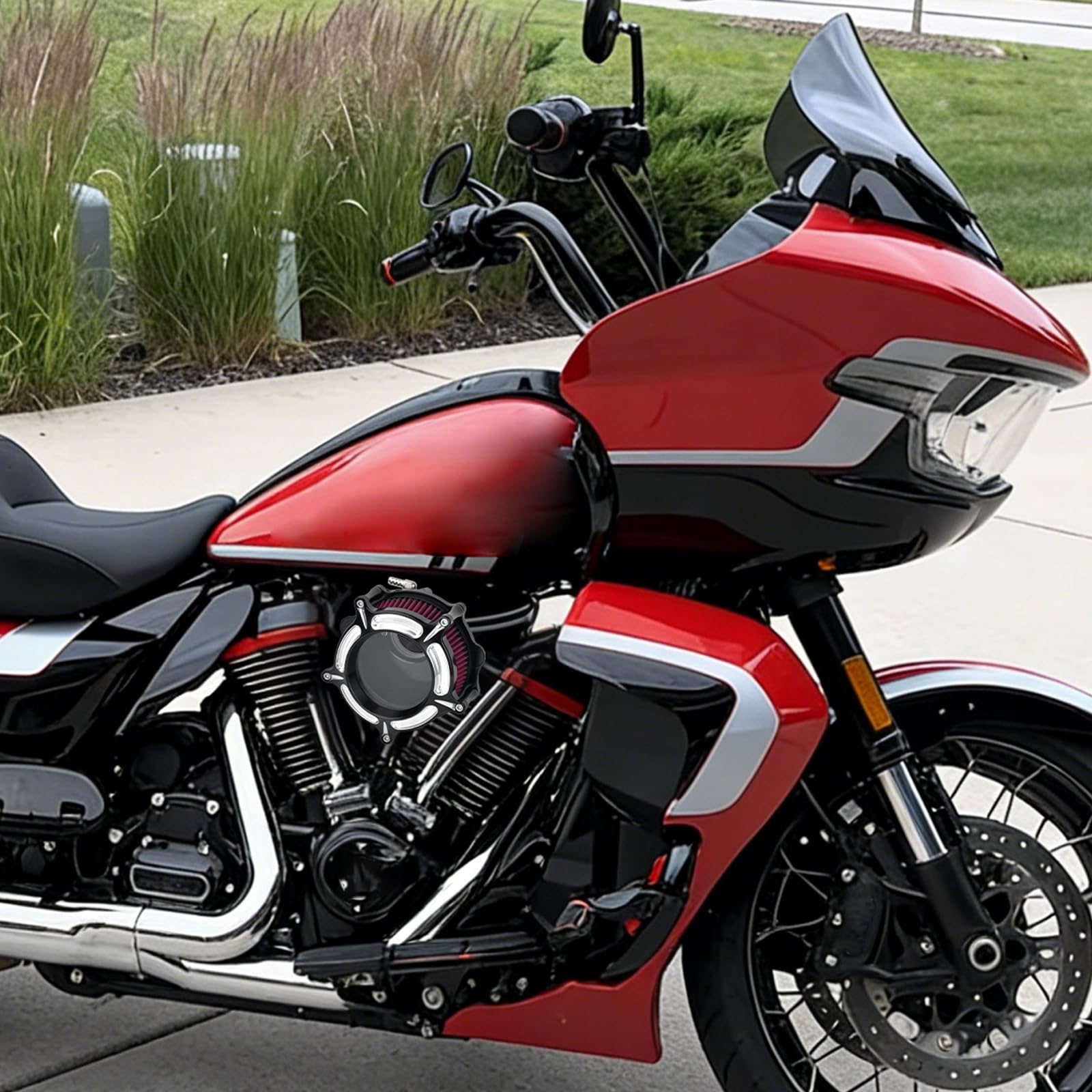 Amazon | HCmotorku ハーレー用 エアクリーナー エアフィルター CVO