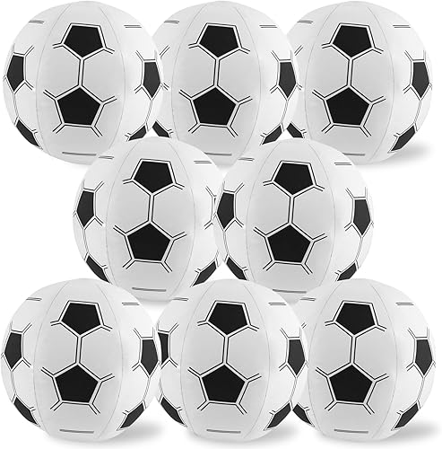 Miniatura 7 de 8 pelotas de playa de fútbol, inflables de 14 pulgadas, a granel para piscina, fiesta de cumpleaños, decoración de playa