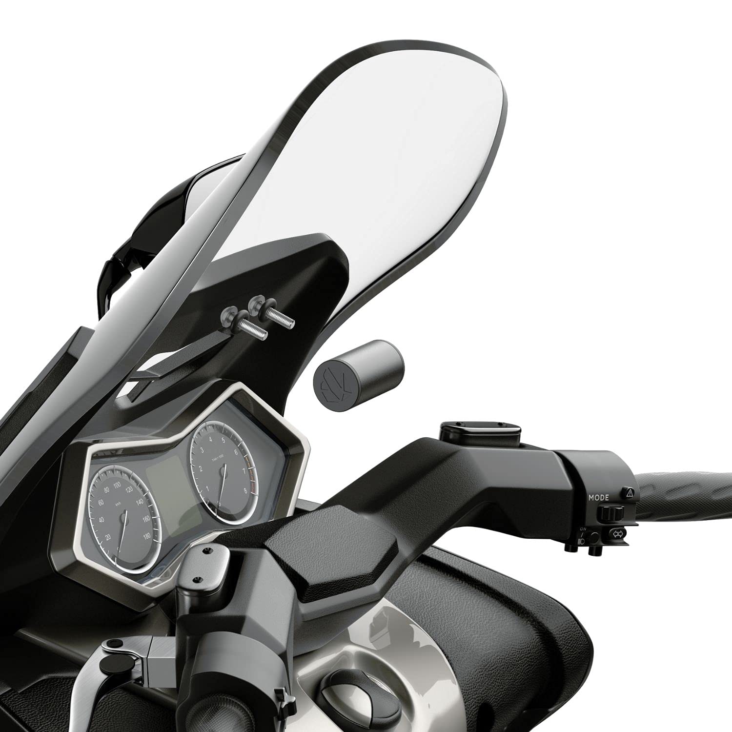 SHAPEHEART, Soporte movil magnético para maxi scooter. Universal, impermeable y antivibracion