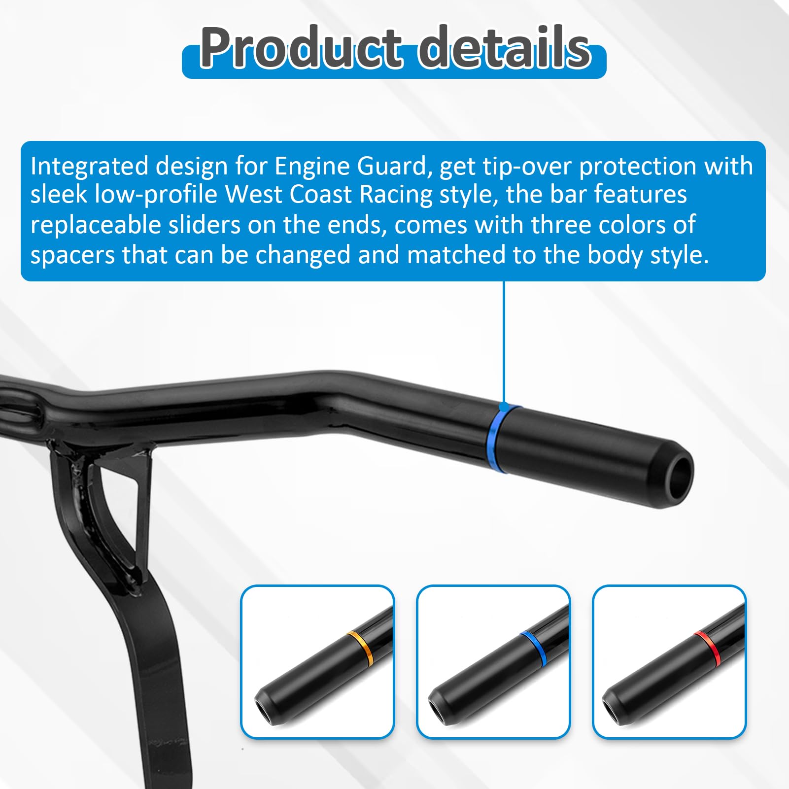Front Guard Crash Flat-out Bar For Harley Touring Road Street Gilde - View #7