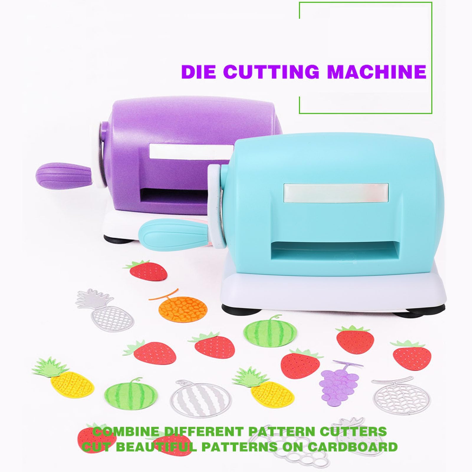 Handmatige stans- en Embossingmachine, Mini-stansmachine, Hand- embossingmachine, voor Doe-het-zelf, Knutselen, Scrapbooking en Kaarten Maken