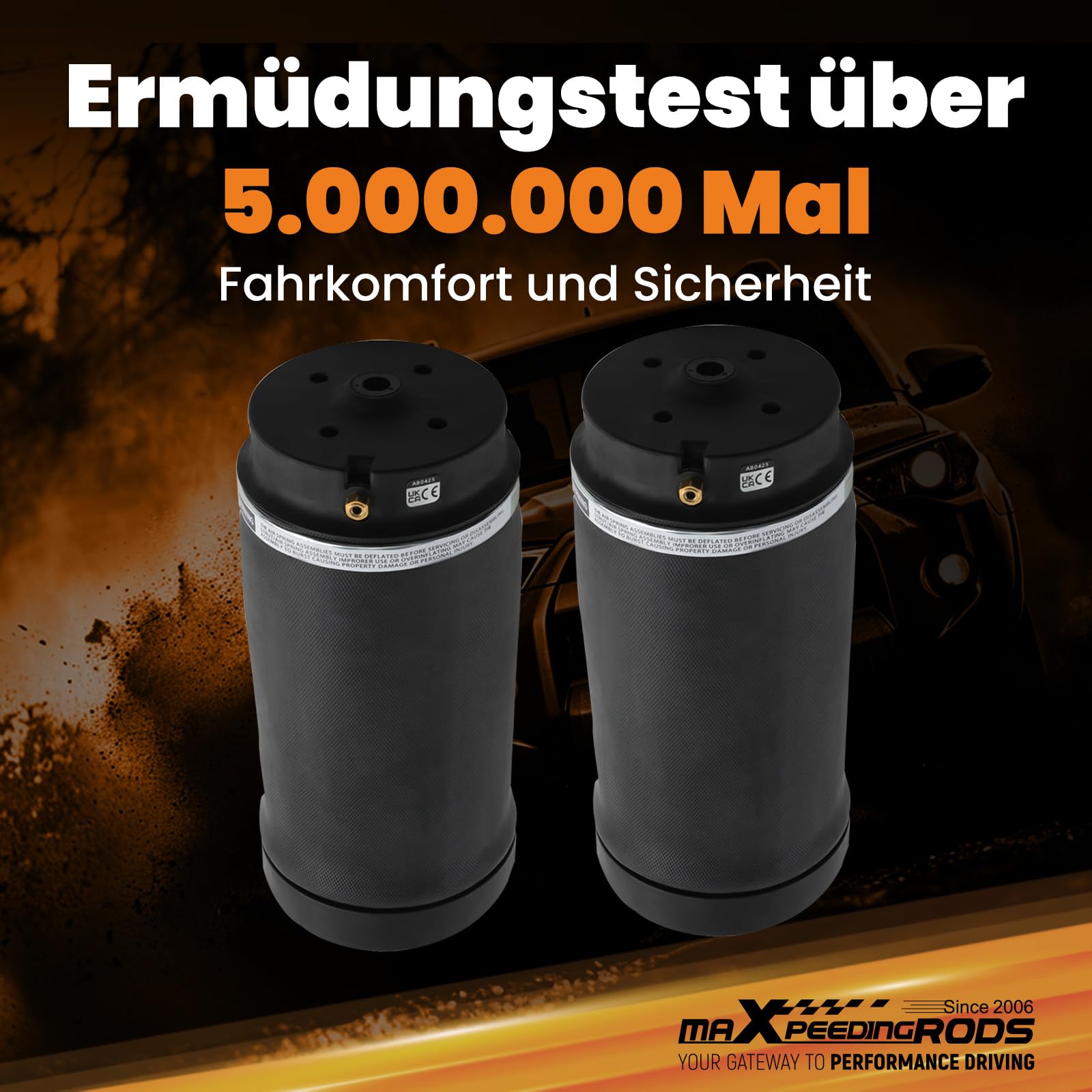maXpeedingrods 2 Molle ad Aria Pneumatiche Posteriore Sinistro e Destro per Mercedes-Benz R-Class W251,Sospensione Pneumatica Ammortizzatori ad Aria Rear Suspension Air Spring Bags