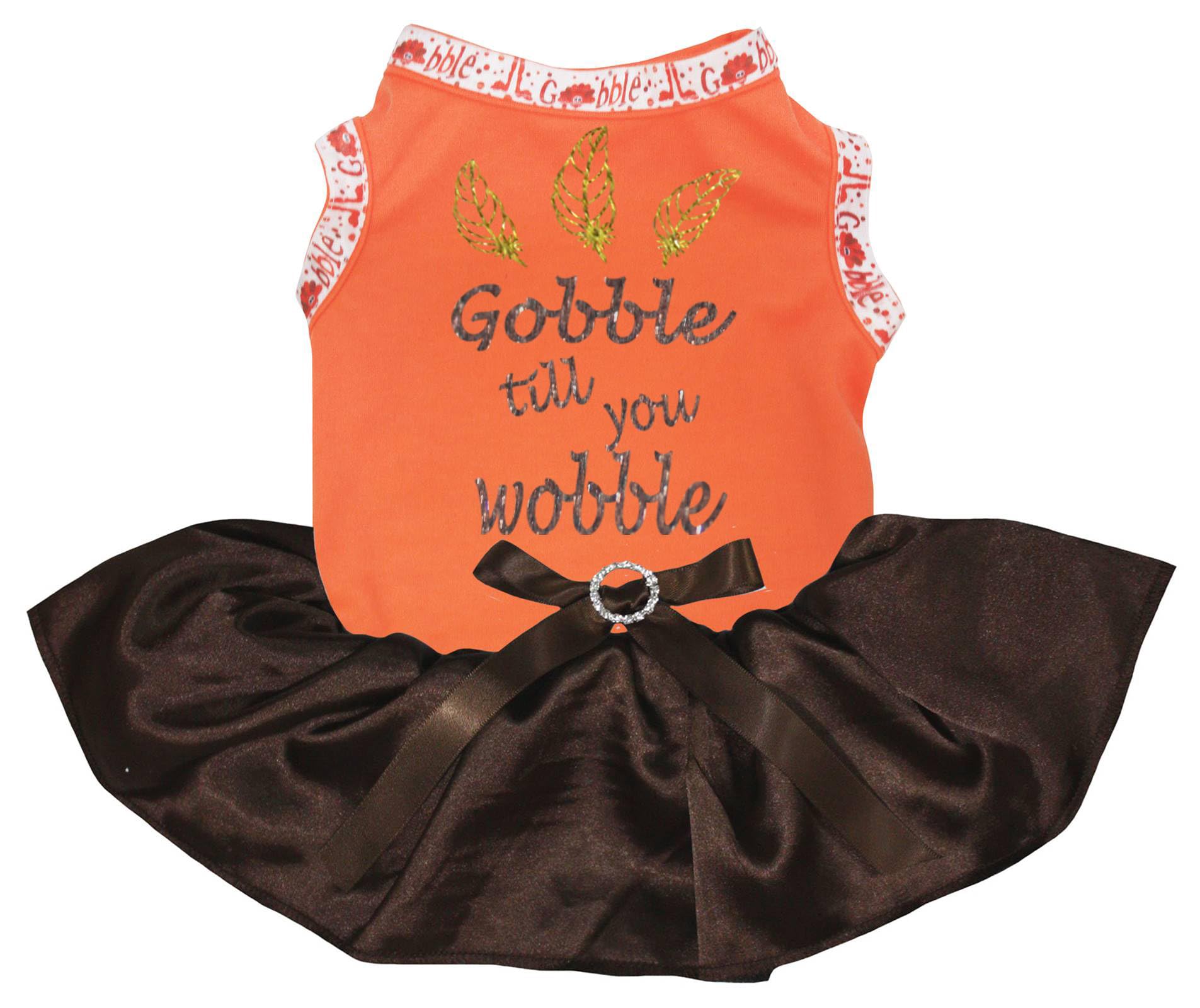 Robe pour chien Feathers XXL grand confort thermique orange marron