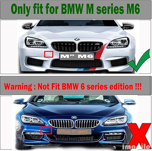 Miniatura 3 de Cubierta de remolque delantera para BMW Serie M 12-18 compatible con M6 F06 Gran F12 Convertible F13 Coupé 2012 2013 2014 2015 2016 2017 2018 Gancho