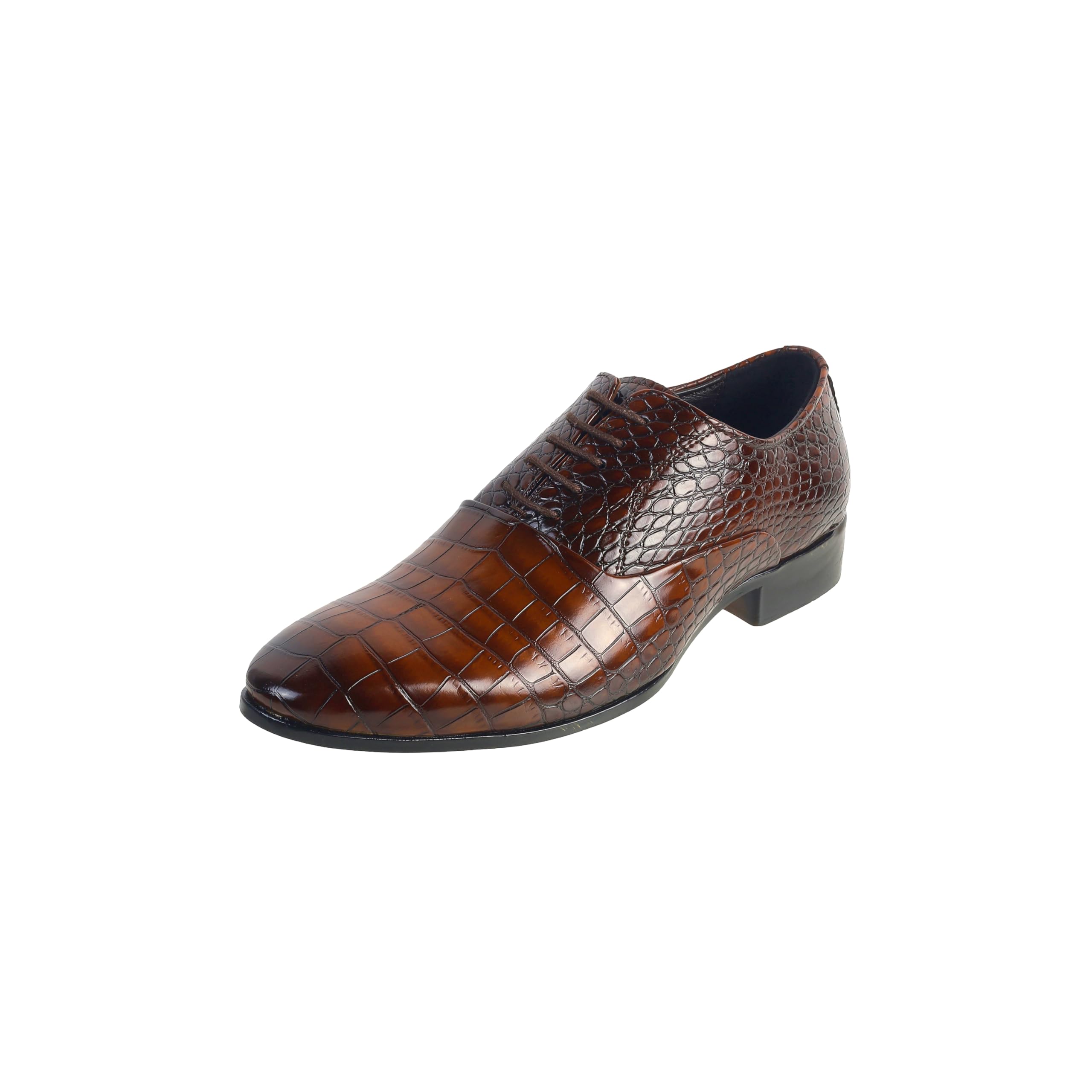 metro Men Faux Leather Croc Print Classic Lace-up Fashion/Formal Shoes-picture-37