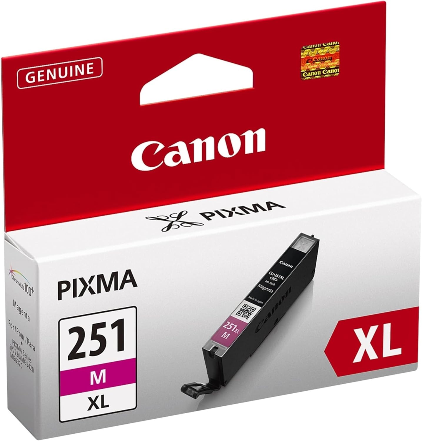 Canon PGI-250XL PGBK and CLI-251XL Magenta Ink Cartridges Compatible with Select Canon Printers