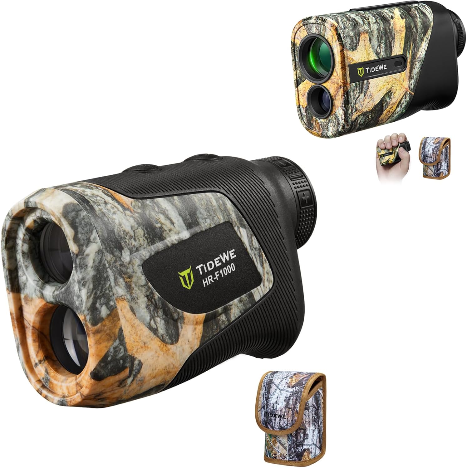 TideWe Hunting Rangefinder 1000Y+875Y with Rechargeable Battery,