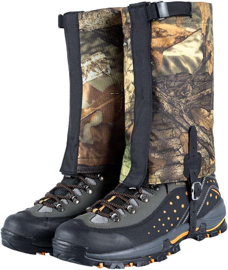 Snow Leg Gaiters for Boots Winter Keep Warm Breathable - Hiking Ski Shoe Leg Covers | Insect Bite - Outdoor Gaiters for Trekking, Skiing, Camping, Fishing