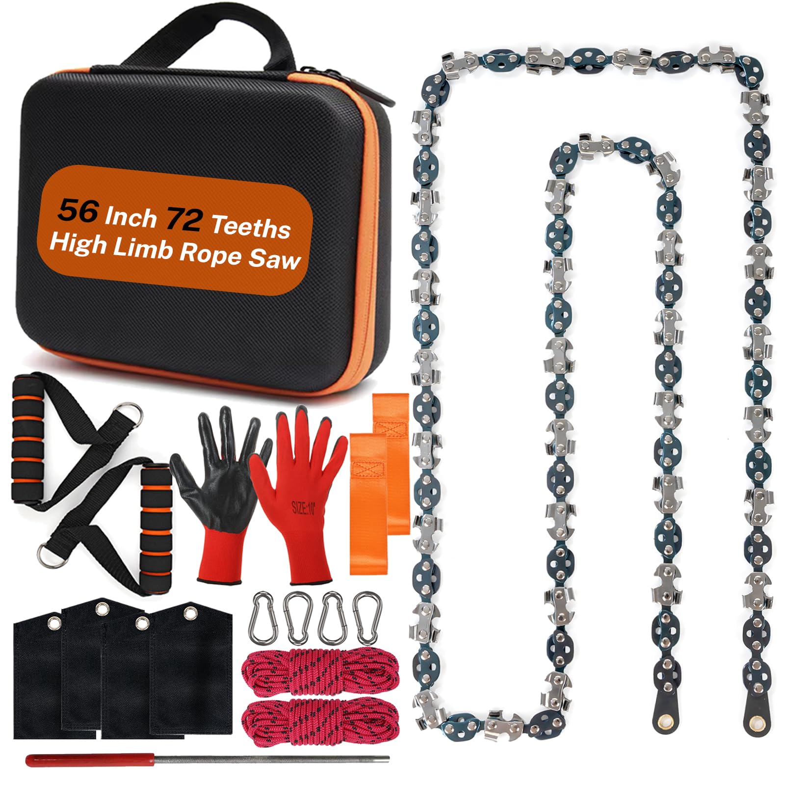 Tree Trimming Saw 56 Inch Rope Chain Saw With 72 Teeth - High Limb Tree ...