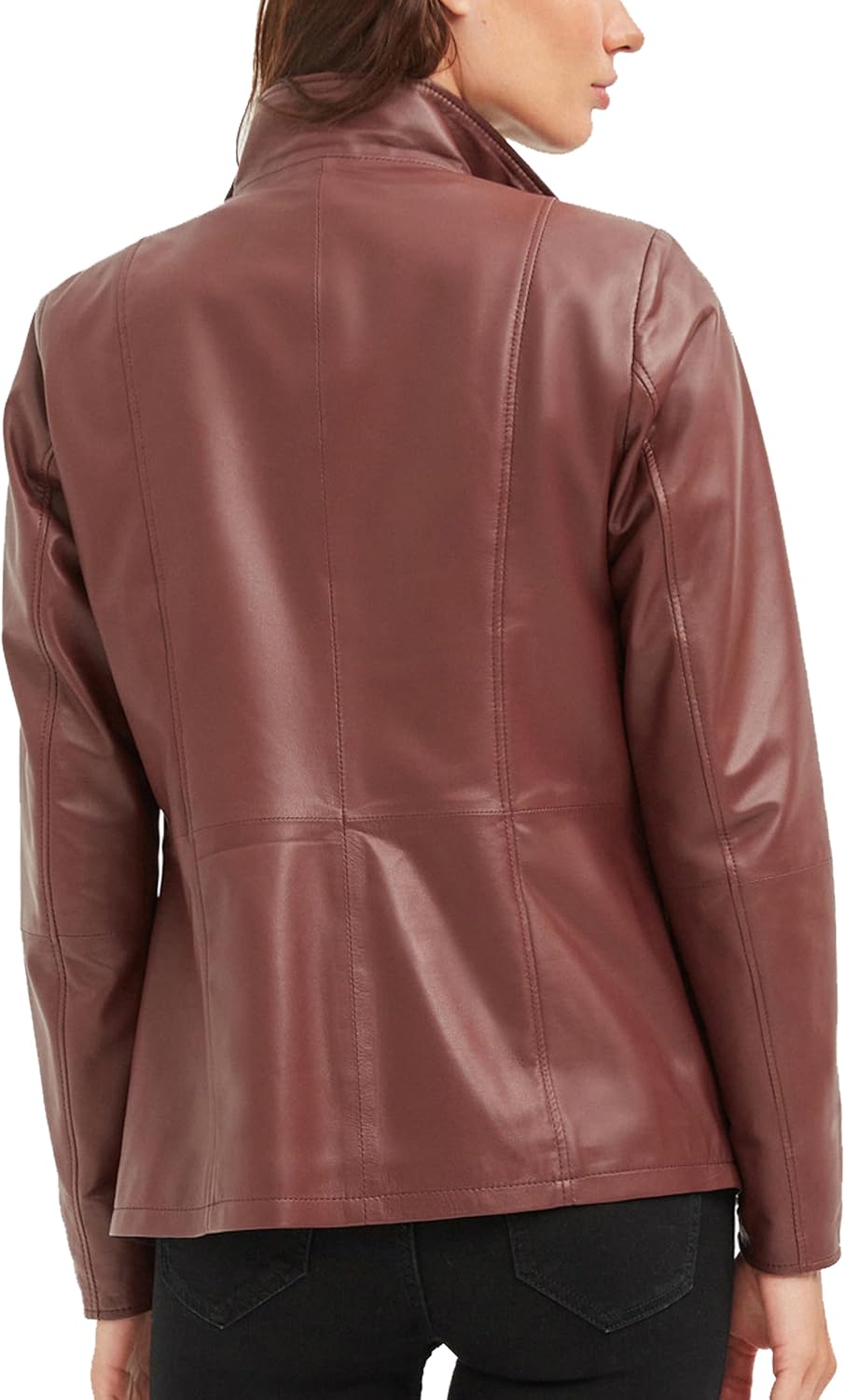 Bigardini Women's Italian Genuine Leather Jacket - Real Lambskin Leather Jacket for Women - Image 2