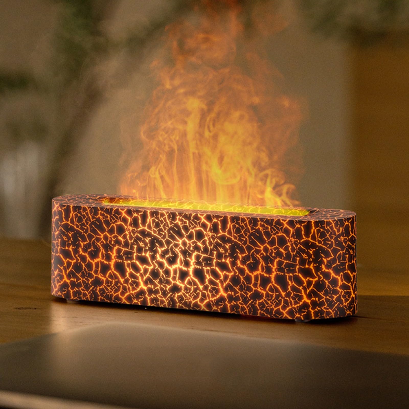Diffuseur d'aromathérapie USB effet flamme pour purifier le bureau et la maison