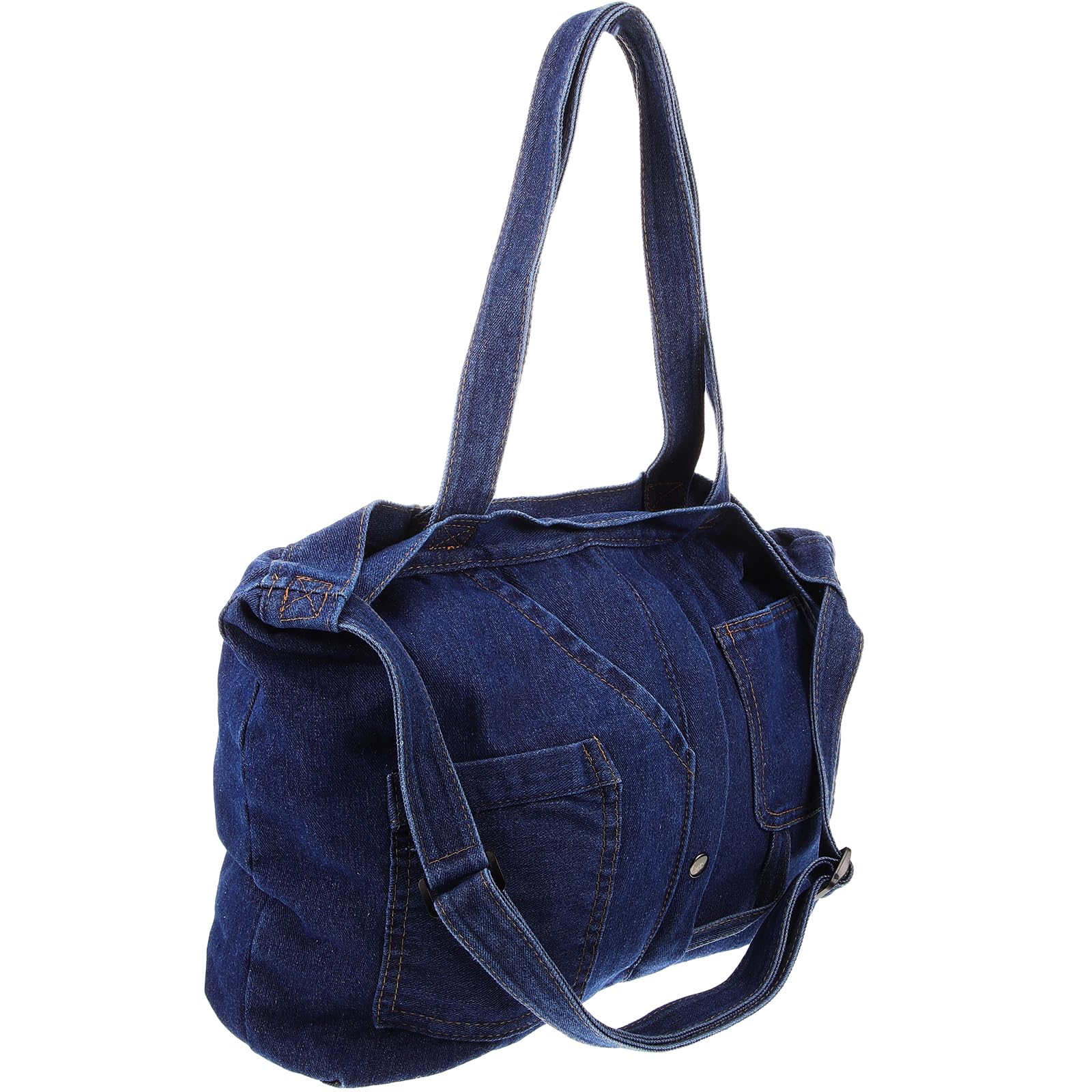 Abaodam Borsa Tote Denim Donna Vintage in Tela, Grande Capienza | Stile Casual per Università, Facile da Portare, Comoda a Spalla, Uso Quotidiano