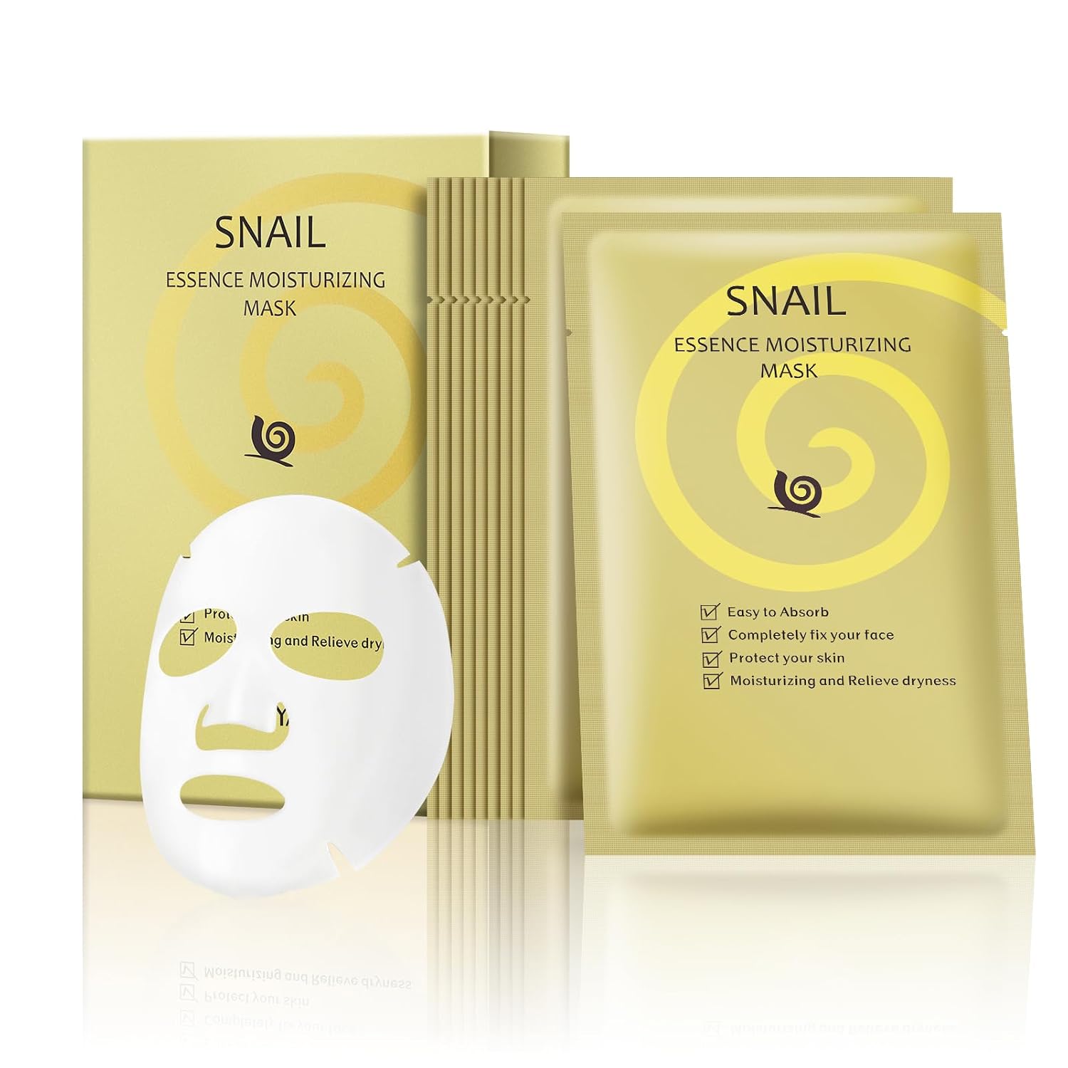 Snail Facial Mask Sheet - Hydrating Skincare for Women