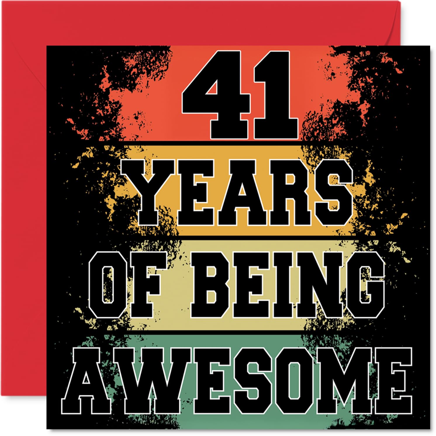 41st Birthday Cards for Women and Men, Being Awesome