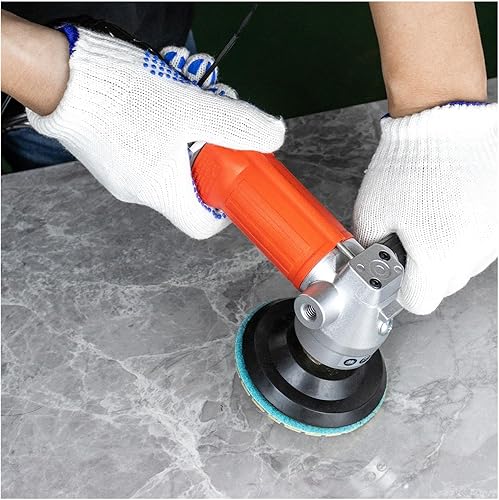 Miniatura 4 de Pulidora húmeda, pulidora de aire húmedo, molinillo neumático de piedra con escape trasero para mármol, granito, piedra de hormigón, lijadora de