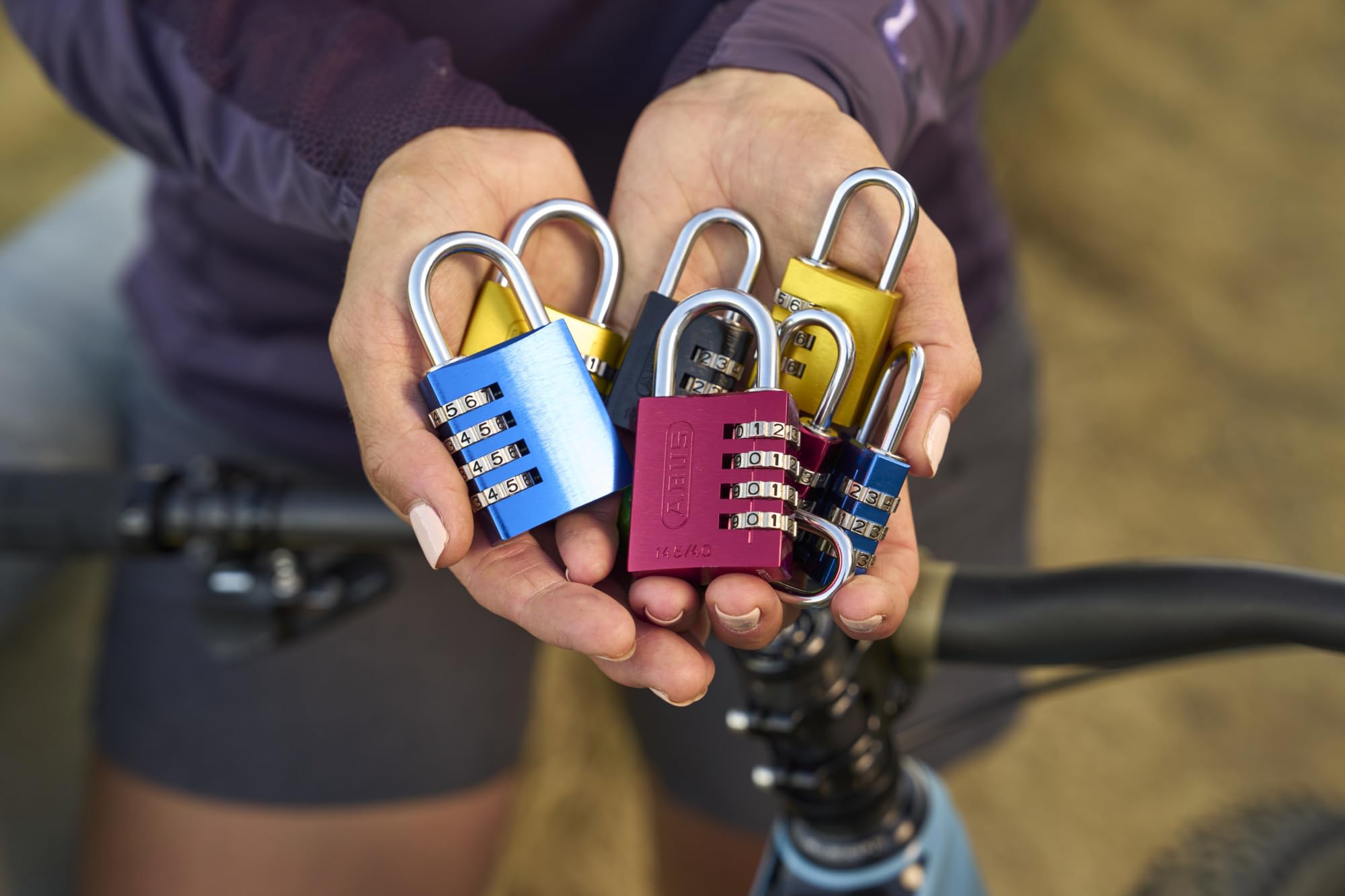 ABUS Combination Padlock 165/40 - Brass Body, Steel Shackle, 4-Digit Adjustable Code (Security Level 4) - View #9