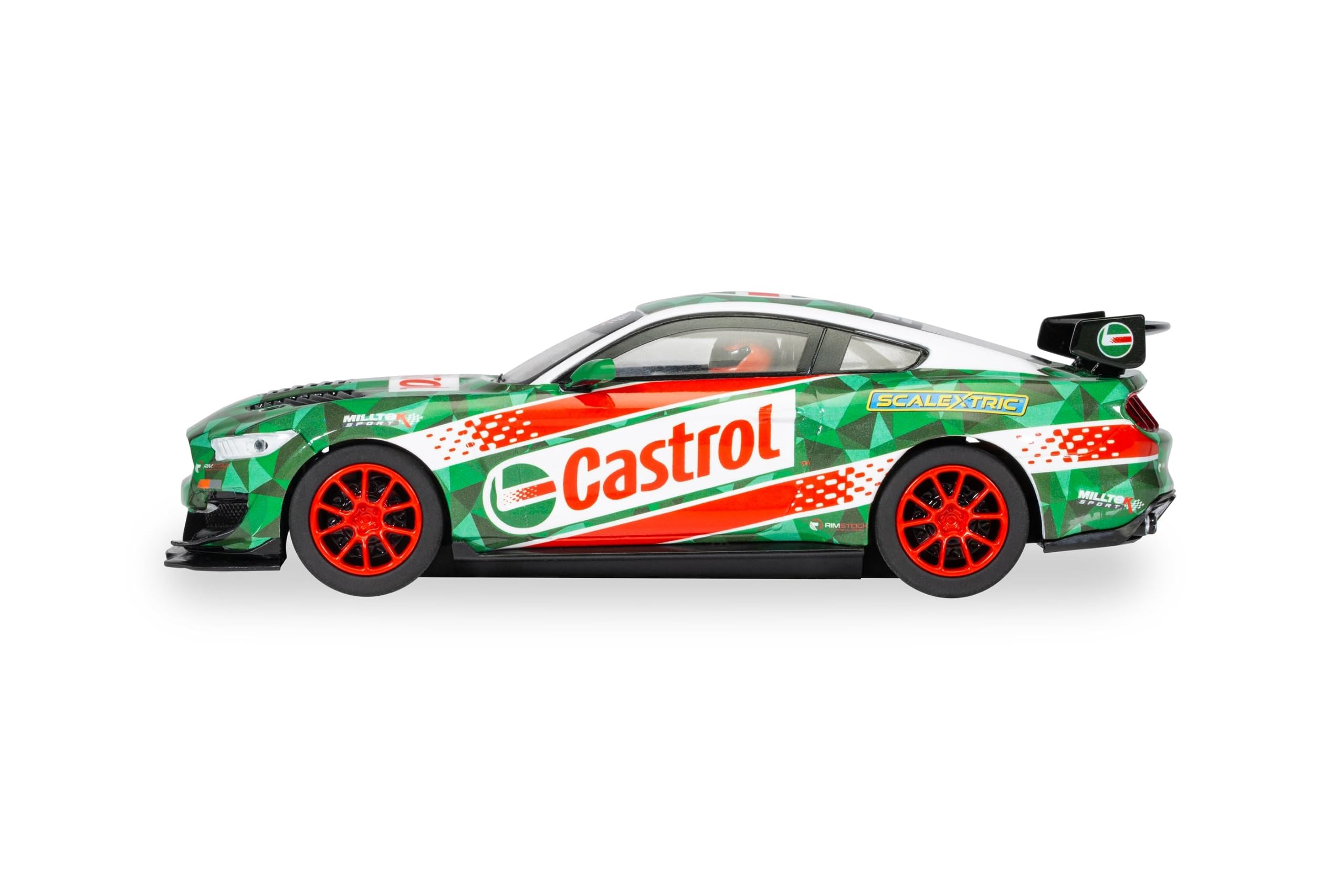 Amazon.com: Scalextric C4327 Ford Mustang GT4 - Castrol Drift Car
