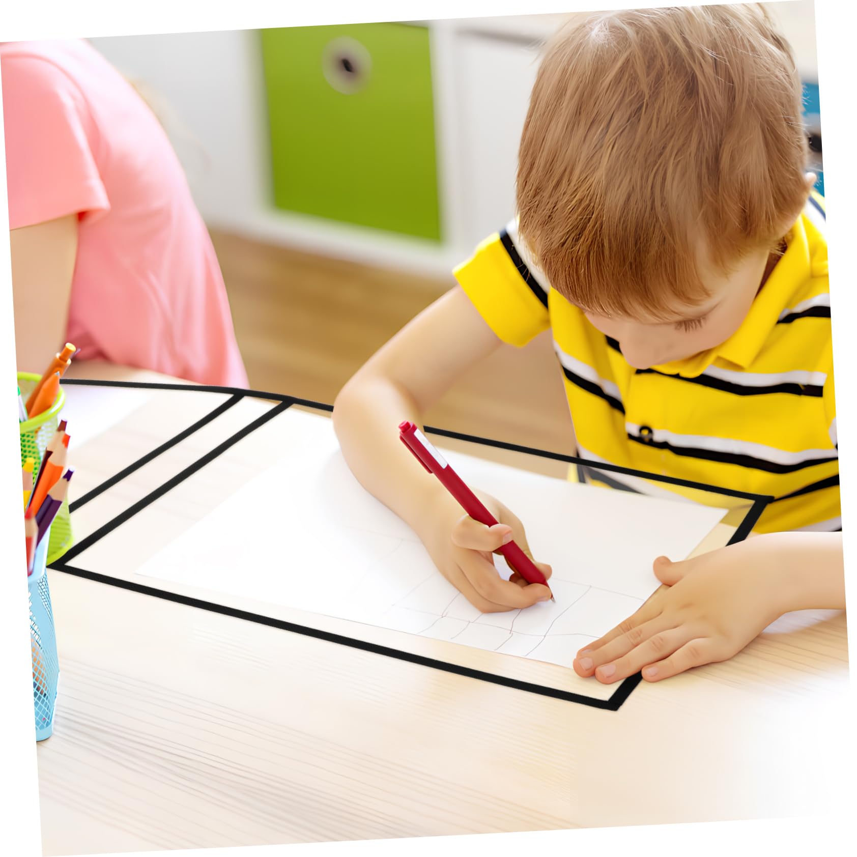 Organizador Colgante de Hojas 30 Piezas Negro Pet Pvc para Controlar | Necesidades del Profesor, Trabajar, Write And Erase, Decoracion Colegio, Material Escolar y Papeleria