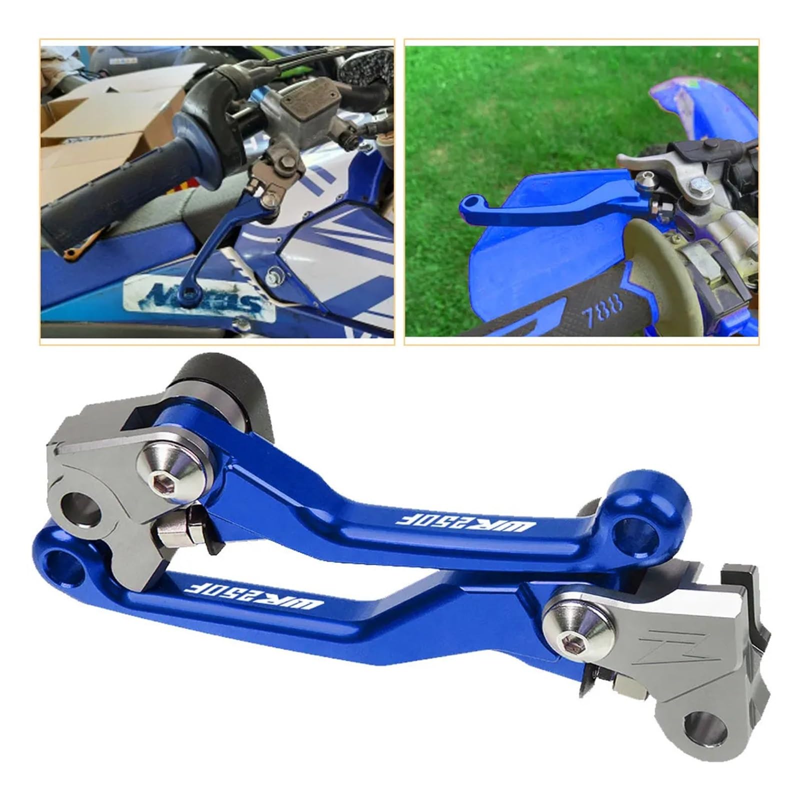 Freno Motocicleta Manija Accesorios para Motocicleta Palanca De Embrague Freno Pivotante para para WR250F WR 250F WR250 F 2003-2023 2022 2021(Color 2)