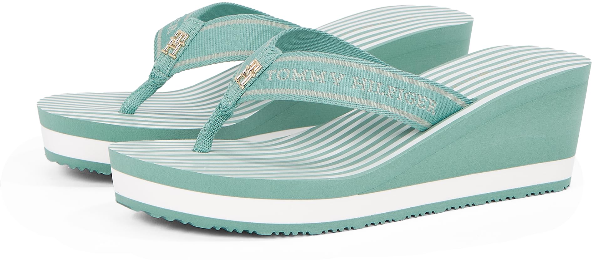 Tommy Hilfiger Chanclas Mujer Stripes con cuña