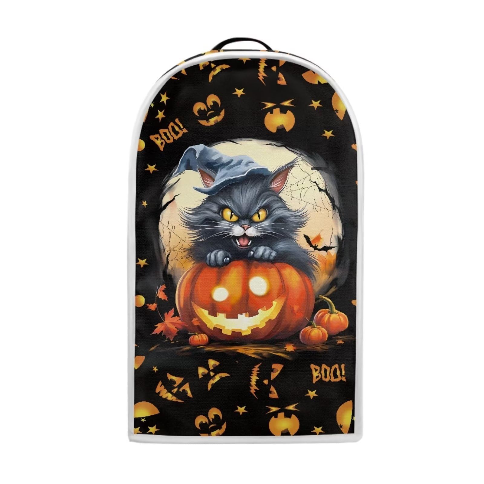 Psesaysky Halloween Cat Pumpkin Blender Cover Fingerprint-Proof Dust-Proof Kitchen Appliance Case Kitchen Appliance Case Halloween Decor on Fridge.com - View 2