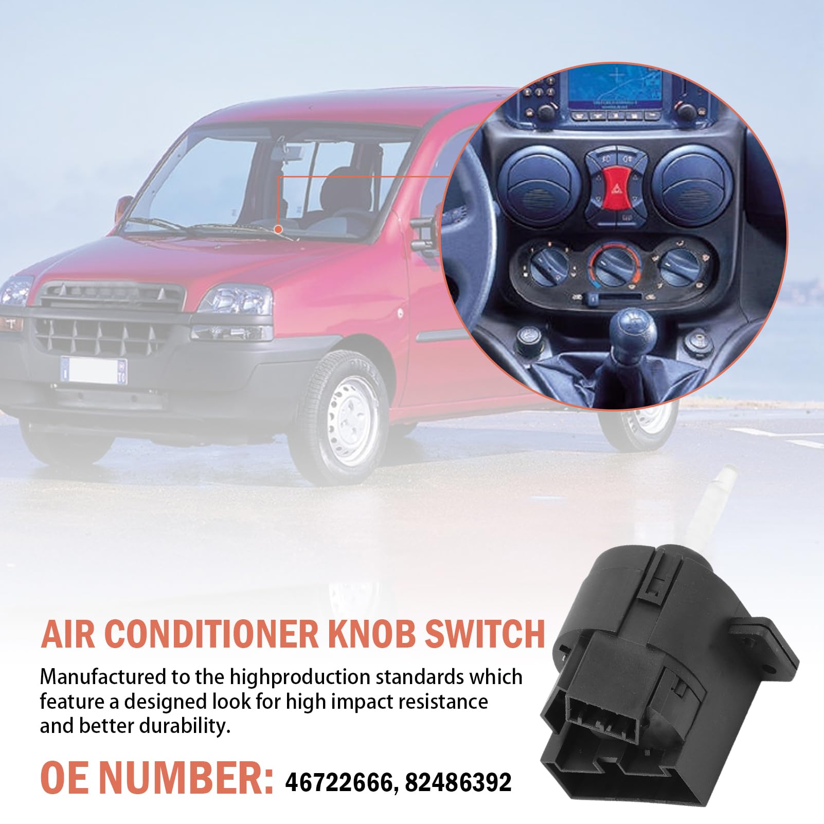 Interruttore Pulsante Condizionata Compatibile Dobo Dolo MPV Wagon Dblo 46722666