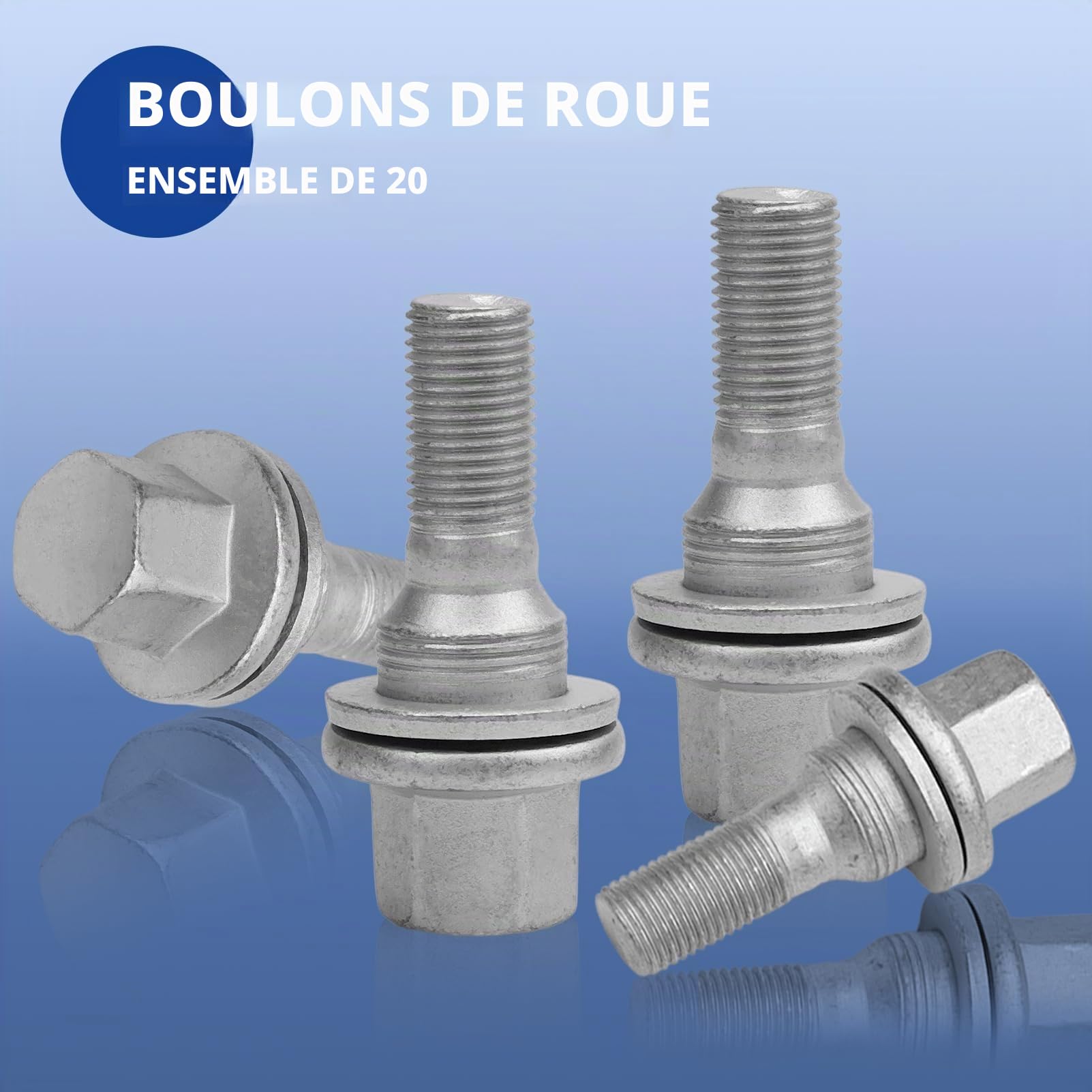 20pcs M12 X 1,25 Boulon Roue Pour Berlingo Picasso 206 207 C3 308