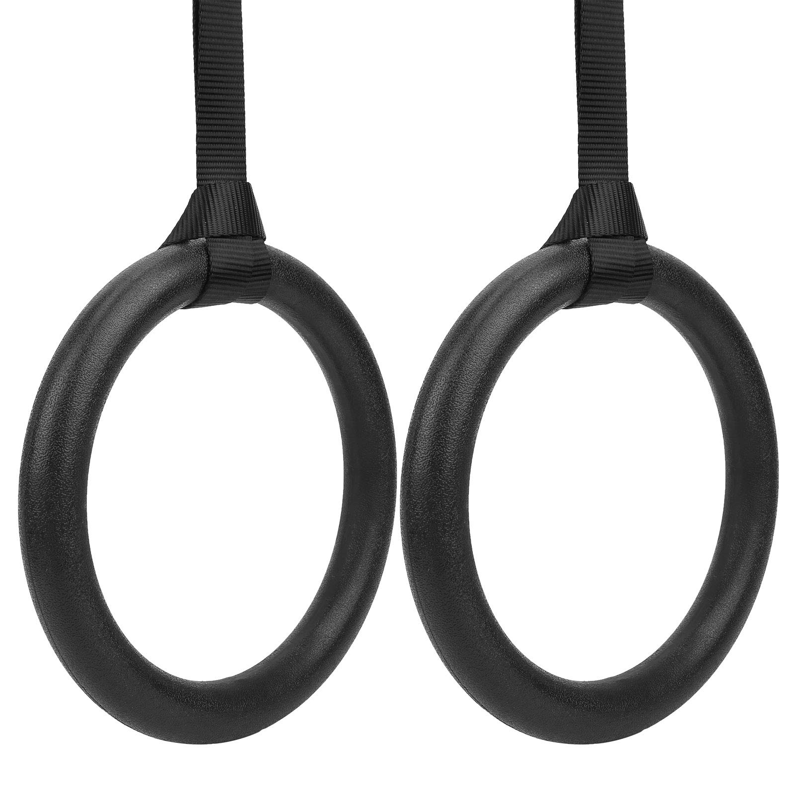Anillos de suspensión para Gimnasia, Anillos de suspensión para Fitness con Correas Ajustables, Equipo de Entrenamiento de Fuerza de ABS y poliéster para dominadas, Flexiones y