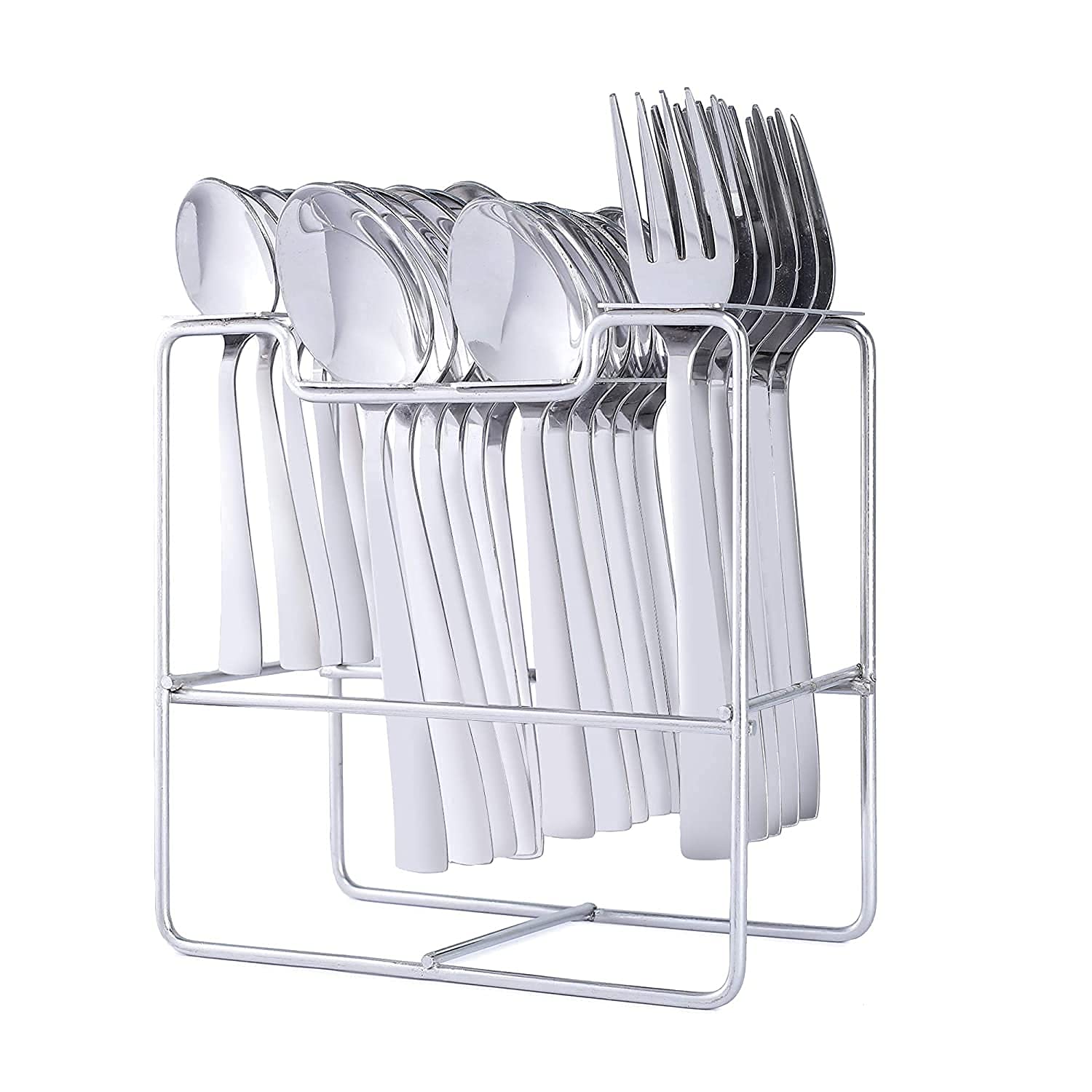 SABBY BRO Stainless Steel Spoon Stand For Kitchen (Silver)