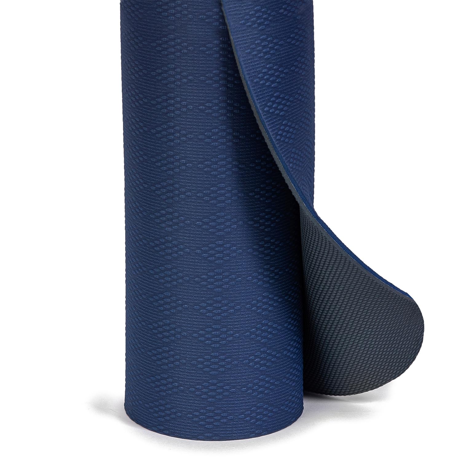 Yoga Studio Inter-Eco - Tapete de yoga reversible de alineación de 5 mm, antideslizante, grueso, para entrenamiento, ligero, para yoga y pilates